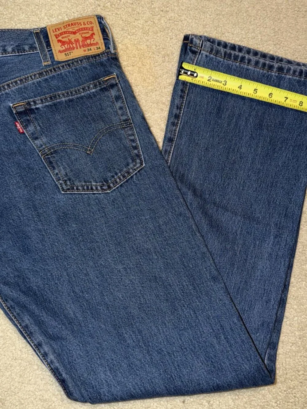 Levi's 517 Jeans W34 L34 Light Wash Denim